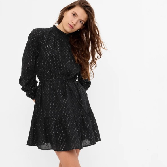 GAP Dresses & Skirts - NWT Gap Mockneck Metallic Mini Dress Size S